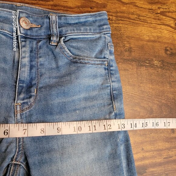 American Eagle Jeans 2 S Jegging Hi Rise Next Level Stretch Medium Light Wash - Picture 8 of 12